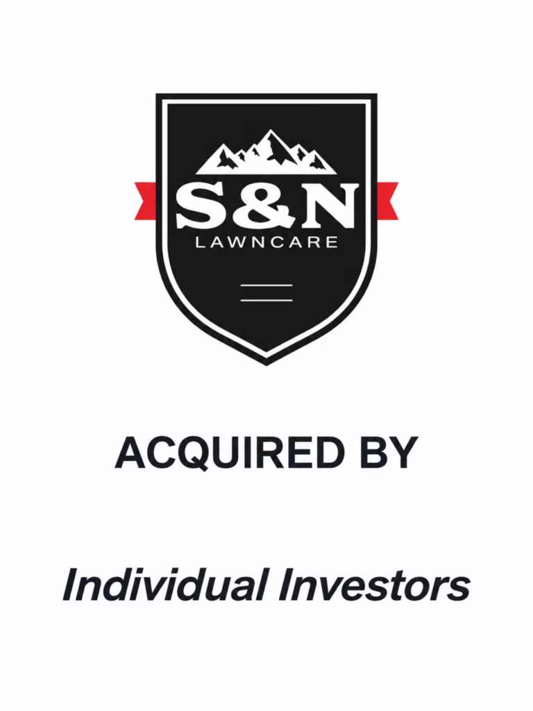 S&N Lawncare acquisition announcement graphic
