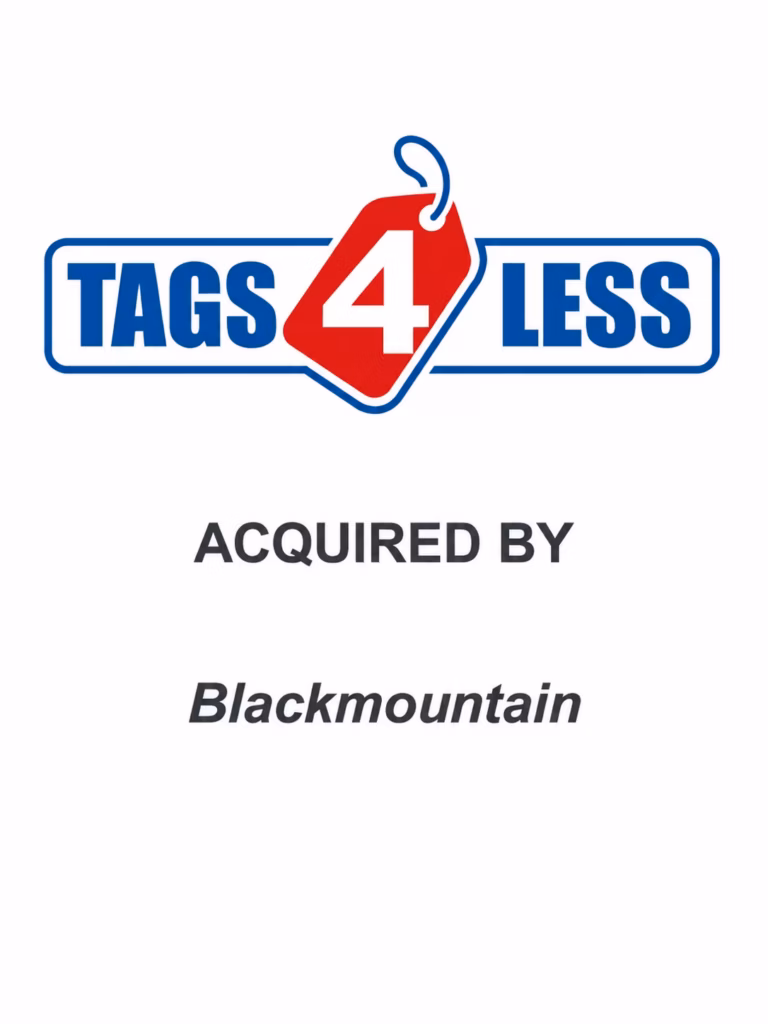 Acquisition announcement for Tags 4 Less
